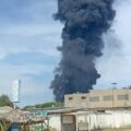 Reportan incendio en el patio de tanques en Palmarejo