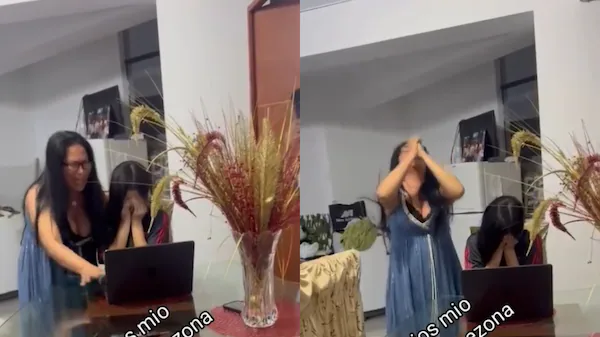 La emoción de una joven venezolana tras ser seleccionada en la universidad San Marcos: 