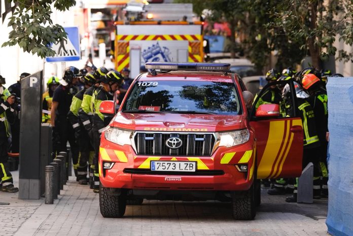 Hallan los cuatro cadáveres de las víctimas del derrumbe en Madrid
