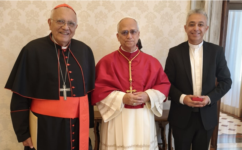 Papa León XIV recibió en audiencia a delegación eclesiástica encabezada por el cardenal Porras