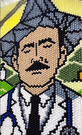 Artistas realizan impresionante mural de globos en honor al Dr. José Gregorio Hernández en Miami