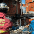 Se incendió una casa multifamiliar en Caracas