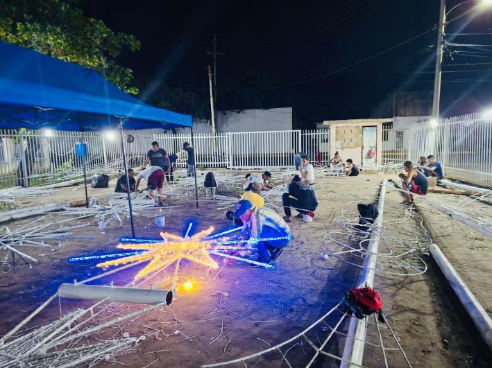 Llegó la Navidad: inicia el montaje e iluminación en preparación para el encendido de Bella Vista