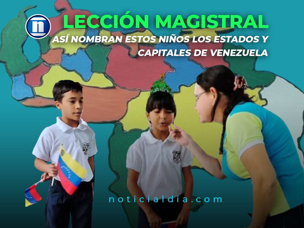 Lección magistral: Así nombran estos niños los estados y capitales de Venezuela