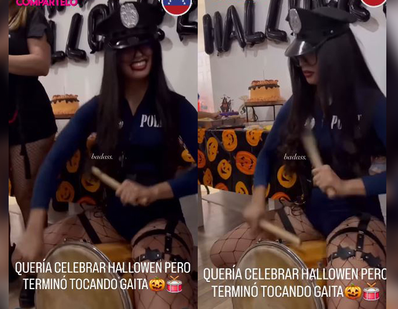 Querían celebrar Halloween, pero terminaron tocando gaita