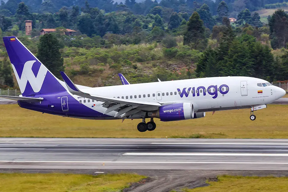 Aerolínea Wingo mantiene operaciones entre Colombia y Venezuela