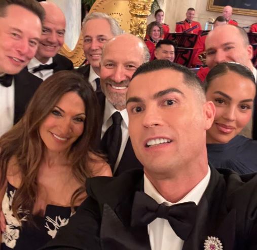 Cristiano Ronaldo asistió a cena diplomática en la Casa Blanca y se reunió con Donald Trump