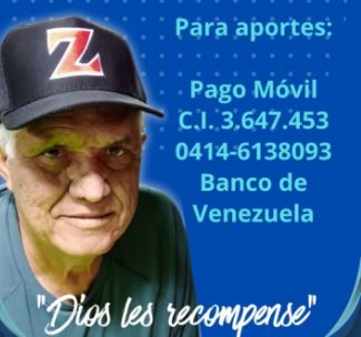 ¡Urgente! Ayudemos a Franklin García, glorioso deportista de Sóftbol, a recuperar su visión