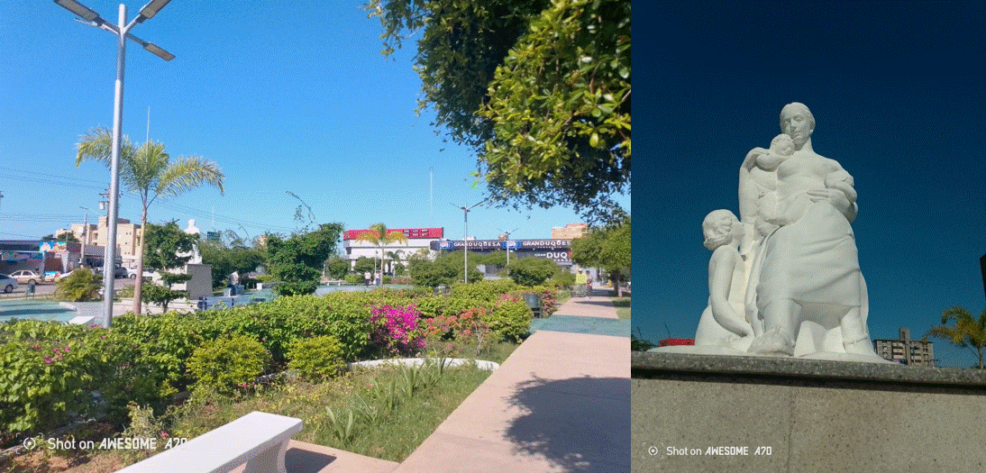 ¿De quién es la escultura de la plaza de la Madre?