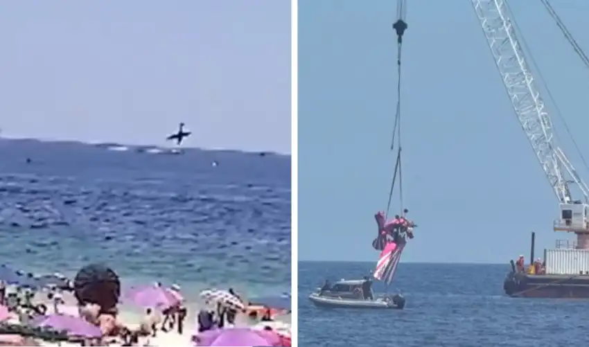Murió piloto de avión ultraligero al estrellarse frente a la playa de Copacabana