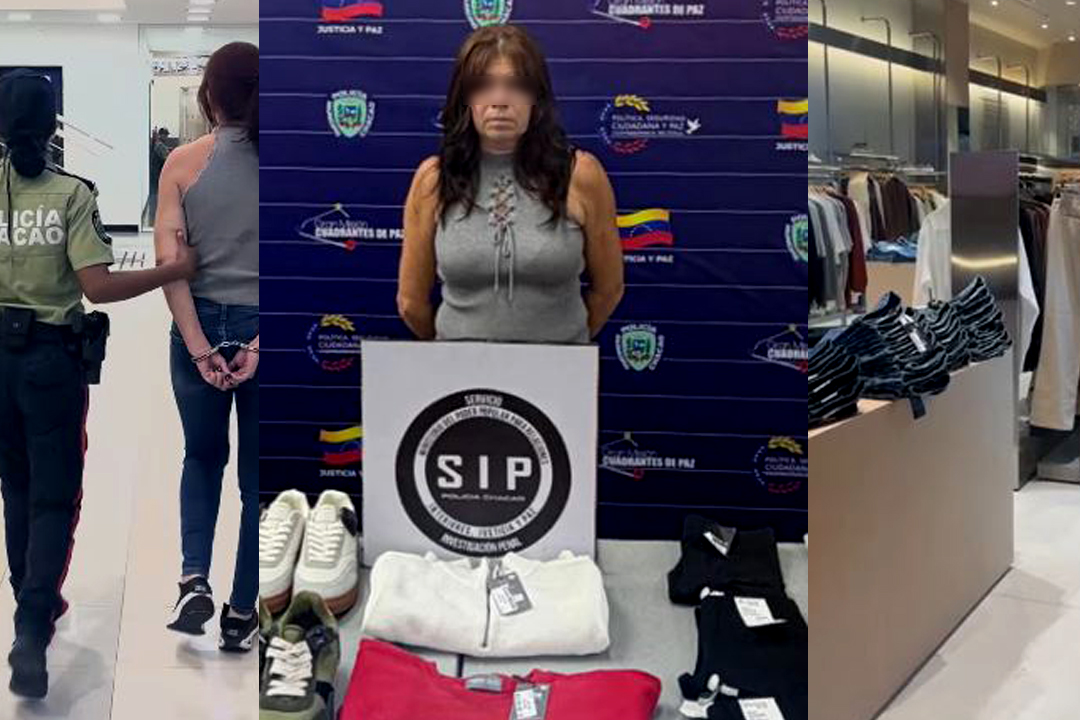 Video: La descubrieron hurtando 10 pantalones, cuatro pares de zapatos, cuatro suéteres, dos camisas y seis licras en el Sambil