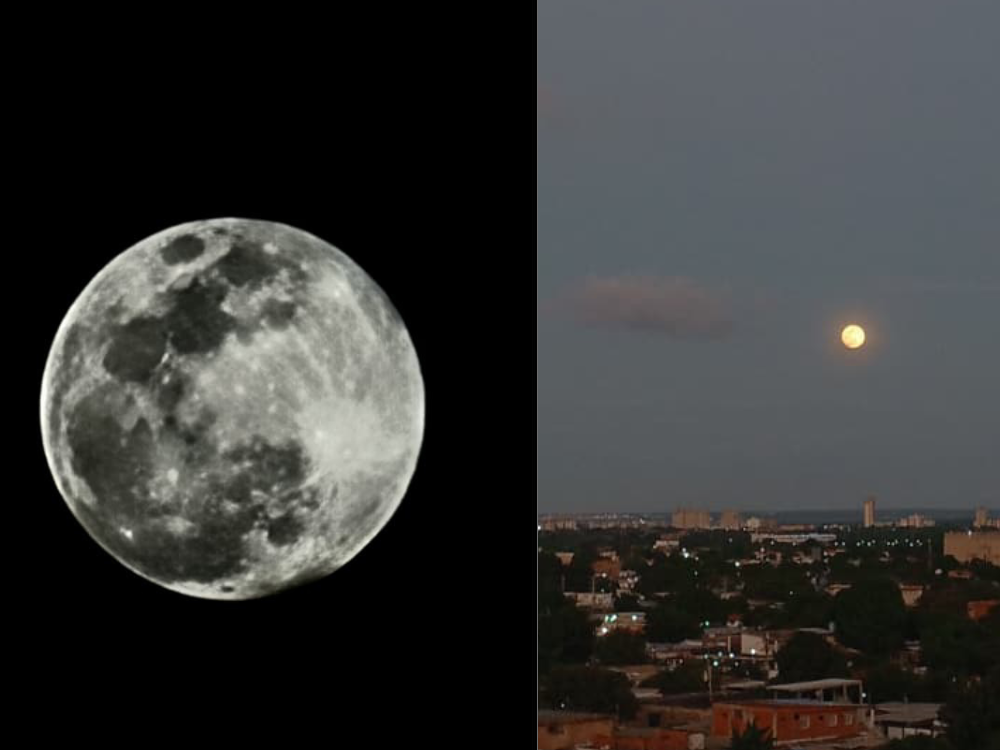 Marabinos alzan la mirada para deleitarse con la última Luna grande del año