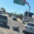 Otro accidente de moto en la avenida Universidad