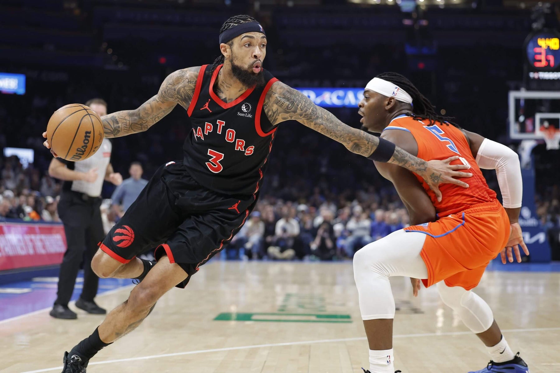 Raptors superó a Thunder que cae por segundo juego consecutivo