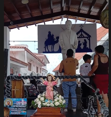 La histórica imagen del Niño Jesús de José Gregorio Hernández recorre su pueblo natal