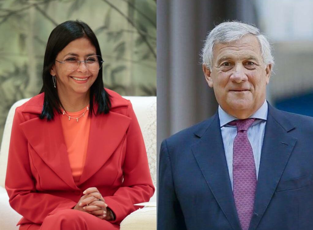 Presidenta (E) Delcy Rodríguez sostuvo llamada telefónica con el ministro de Asuntos Exteriores de Italia, Antonio Tajani