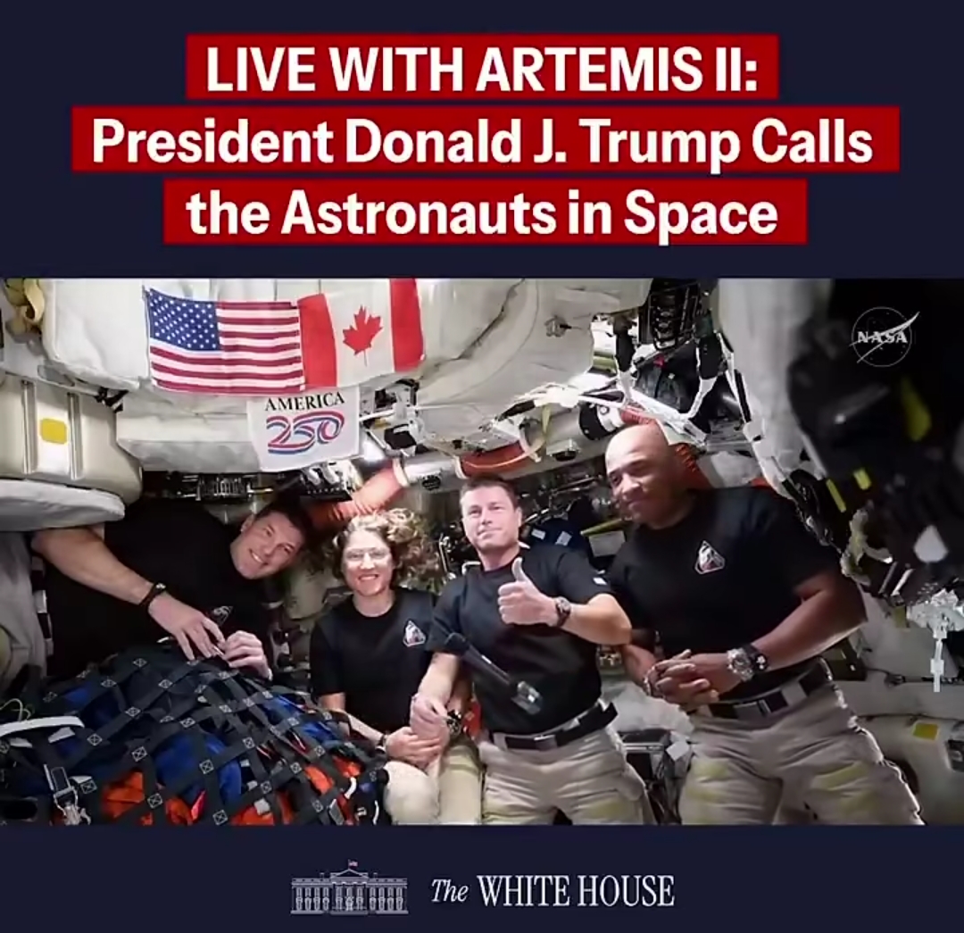 Trump halagó a la tripulación de la misión Artemis II: 
