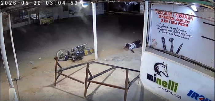 Motociclista impactó contra la estructura de un comercio en Machiques