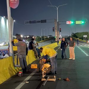 IMTCUMA refuerza seguridad en paso peatonal entre Cima y Gran Bazar